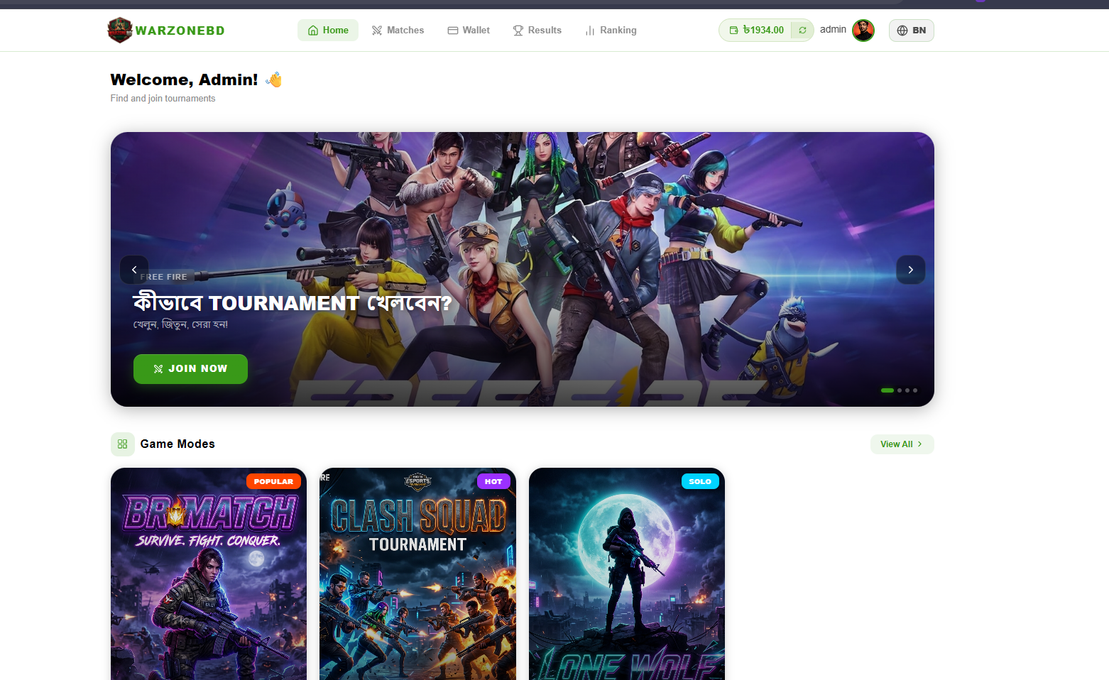 Esports Tournament Management Platform